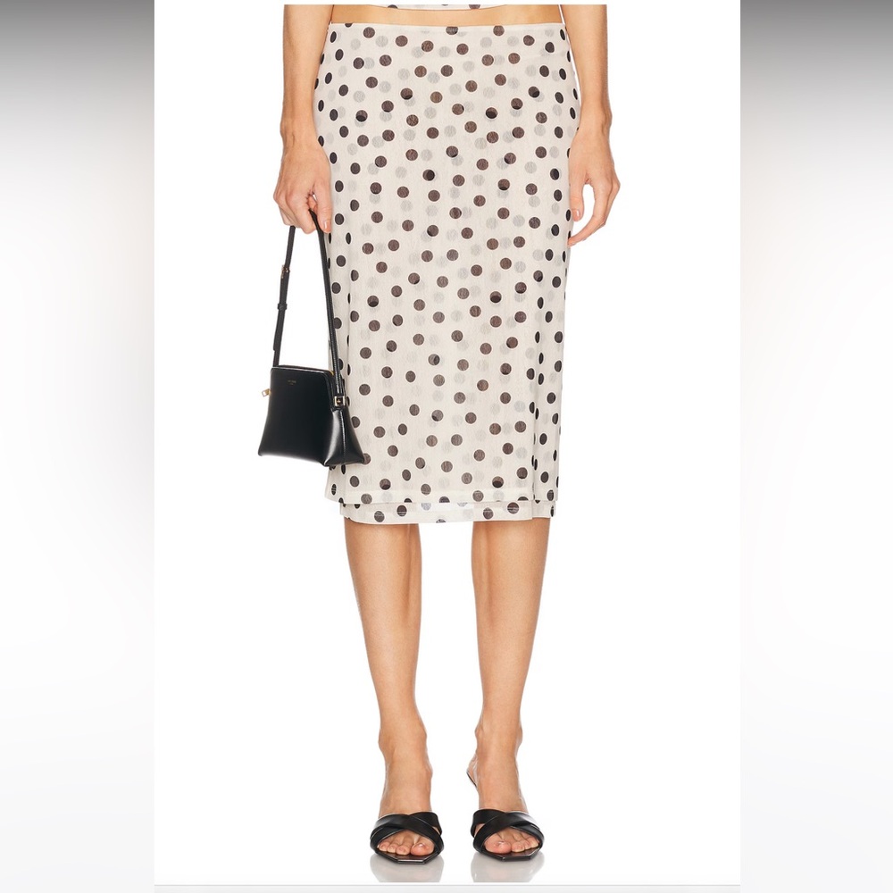 LPA Cream Midi Pencil Skirt